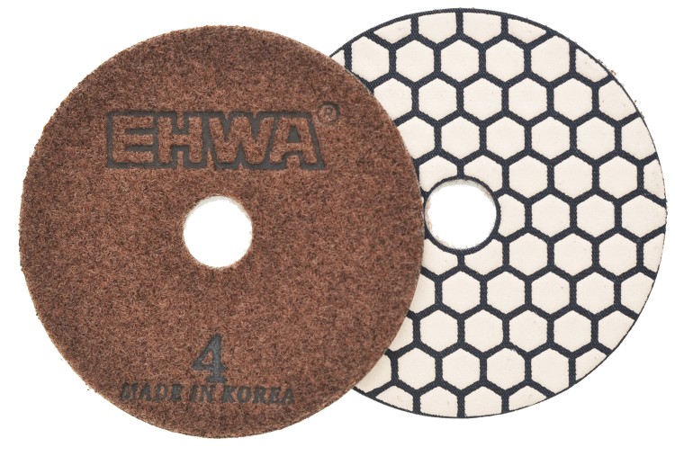 Гибкие алмазные круги EHWA 4 step 100 мм №4, сухая полировка