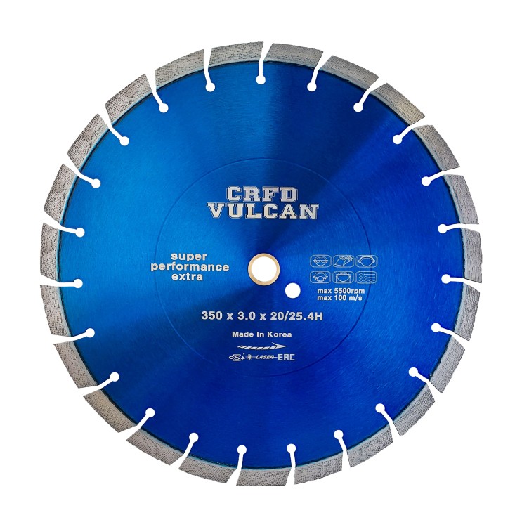 Алмазные круги 350 мм по железобетону Vulcan CRFD